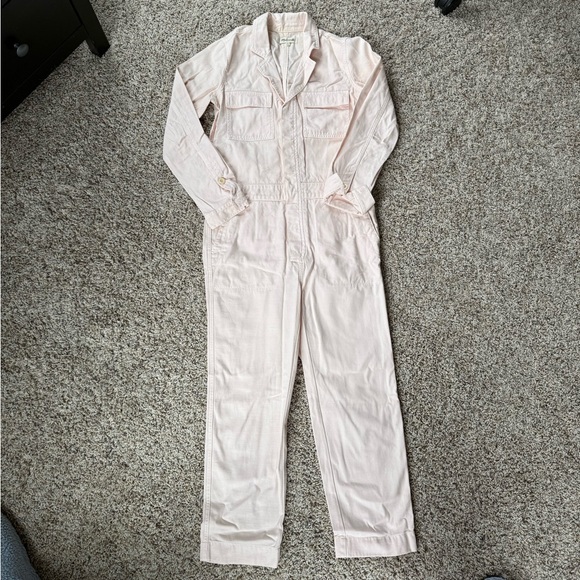 Madewell Signature Coverall Jumpsuit in Pink - Picture 3 of 6